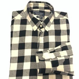 Zara Man Men’s Long Sleeve Slim Fit Shirt Size S